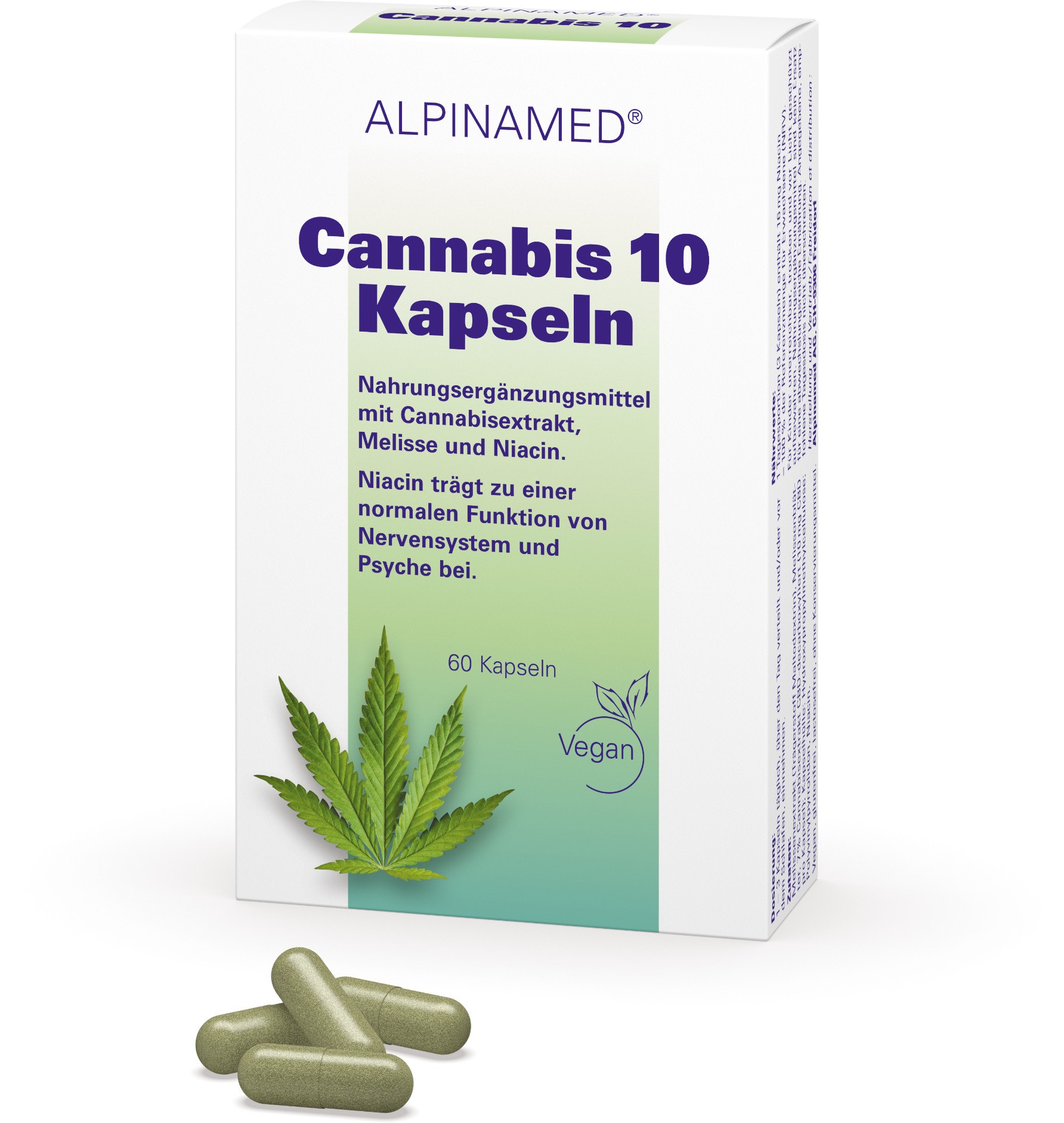 Image of Alpinamed Cannabis 10 Kapseln (60 Stk) bei CBD-Balance.ch