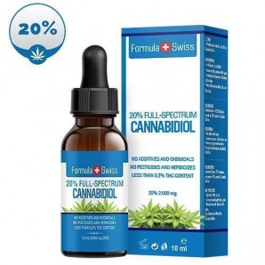 Formula Swiss 20% full spectrum CBD oil in hemp seed oil (10ml)