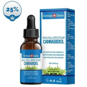 Formula Swiss 25% full spectrum CBD oil in hemp seed oil (10ml)
