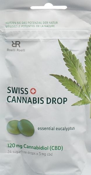 Image of Swiss Cannabis Drop Eukalyptus 120mg CBD (24 Stk) bei CBD-Balance.ch
