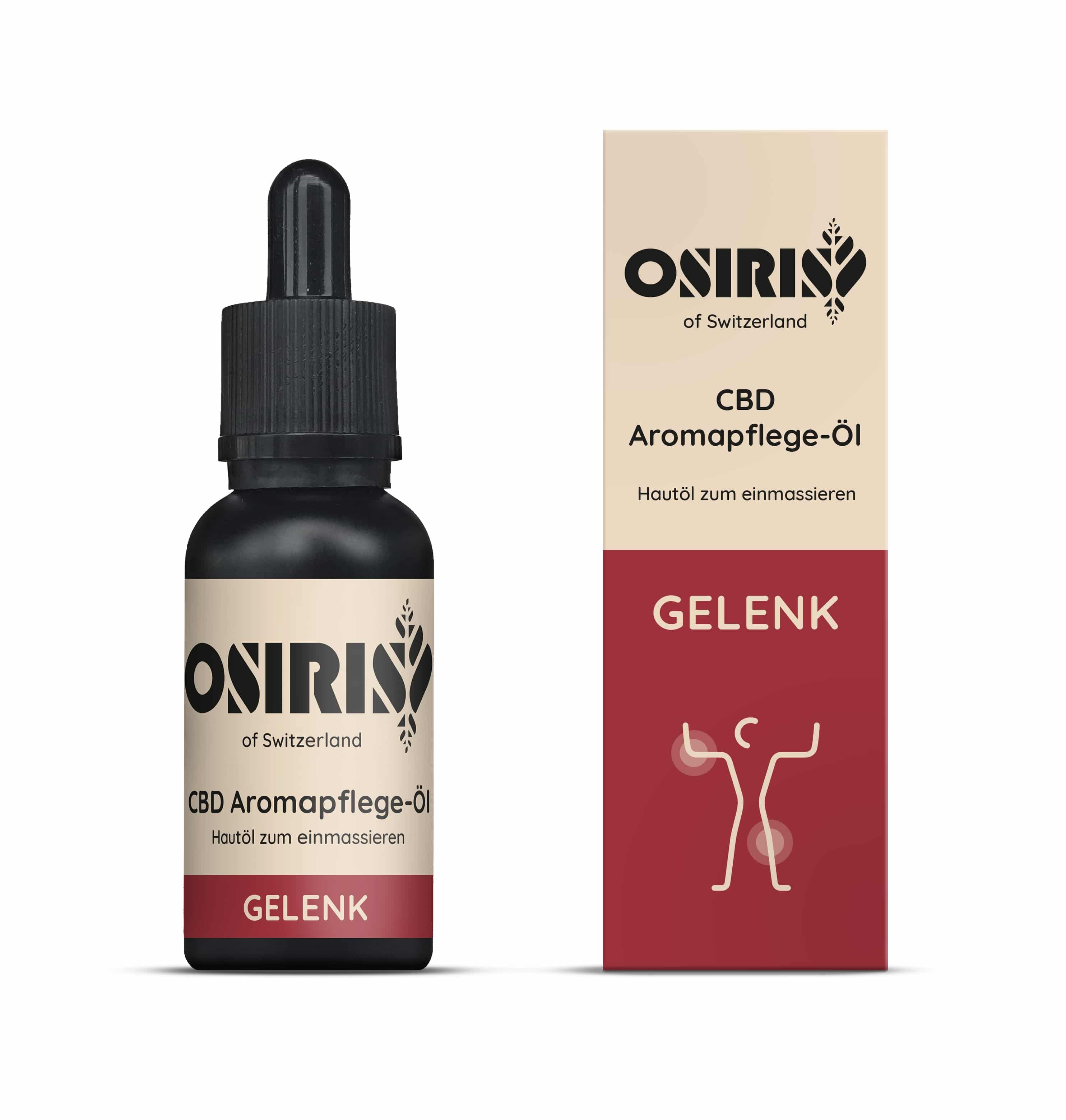 Image of Osiris Gelenkwohl - Aromapflege mit Bio Johanniskraut- und Arnika-Öl bei CBD-Balance.ch