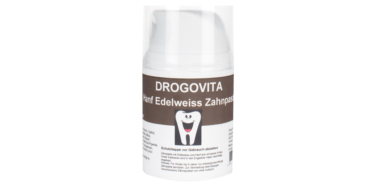 Drogovita Hanf und Edelweiss Zahnpasta (50 ml)