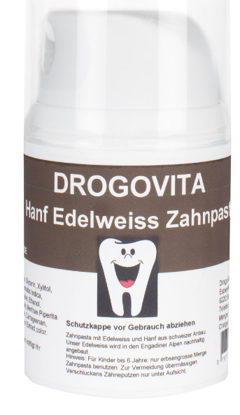 Image of Drogovita Hanf und Edelweiss Zahnpasta (50 ml) bei CBD-Balance.ch