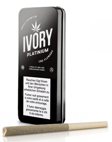 Image of Ivory Platinum Pre-Rolled Joints (3 Stk) bei CBD-Balance.ch