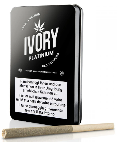 Image of Ivory Platinum Pre-Rolled Joints (5 Stk) bei CBD-Balance.ch