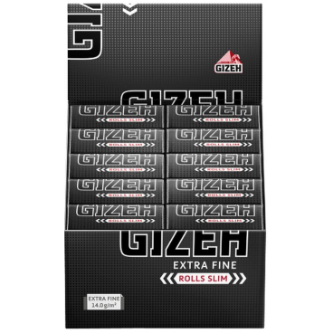 GIZEH Black Rolls Slim (20 pcs)