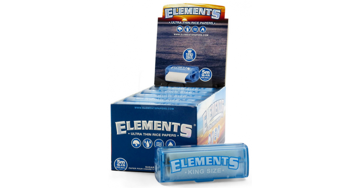 Elements King Size Rolls mit Case (10 Stk)