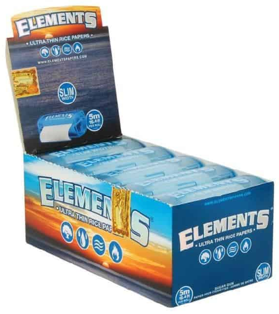 Image of Elements Slim Rolls mit Case (10 Stk) bei CBD-Balance.ch