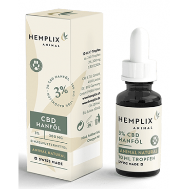 Hemplix CBD Hemp Oil Animal Natural 3% (10ml)