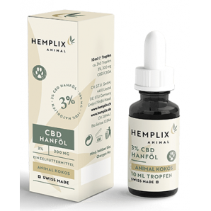 Hemplix CBD Hemp Oil Animal Coconut 3% (10ml)