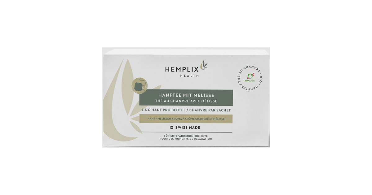 Hemplix Organic hemp tea with lemon balm (15 bags)