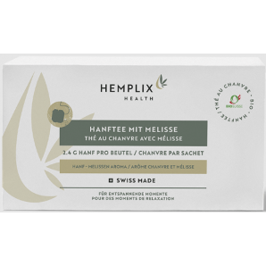 Hemplix Bio Hanftee mit Zitronenmelisse (15 Beutel)