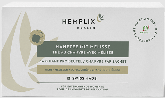 Image of Hemplix Bio Hanftee mit Zitronenmelisse (15 Beutel) bei CBD-Balance.ch