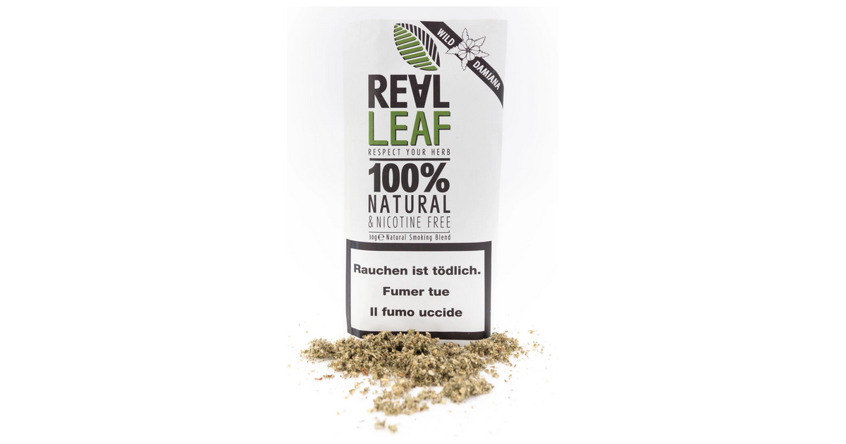 Real Leaf Substitut de tabac Damiana sauvage (30g) 