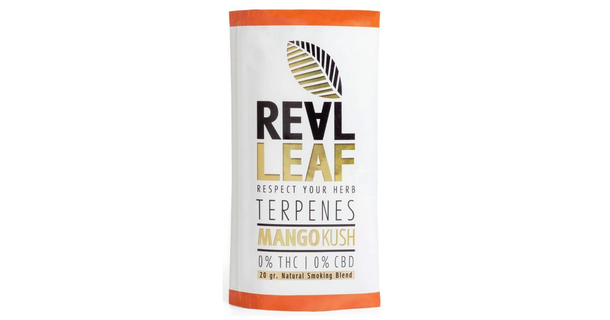 Real Leaf Tabakersatz Mango Kush mit Terpenen (20g)