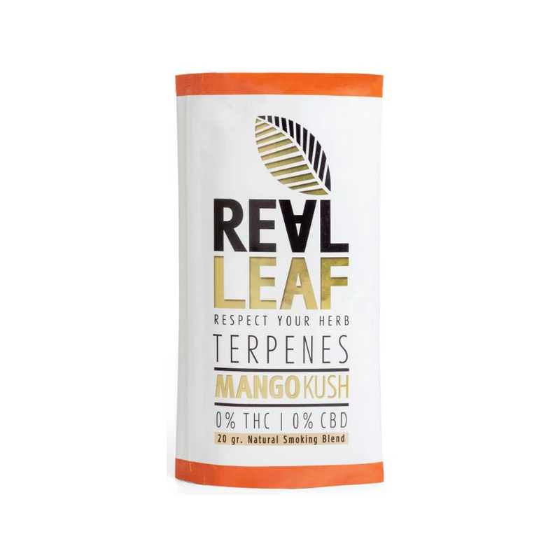 Real Leaf Tobacco substitute Mango Kush with terpenes (20g)