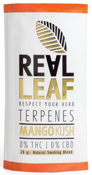 Image of Real Leaf Tabakersatz Mango Kush mit Terpenen (20g) bei CBD-Balance.ch