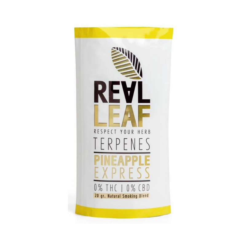 Real Leaf Sostituto del tabacco Pineapple Express con terpeni (20g)