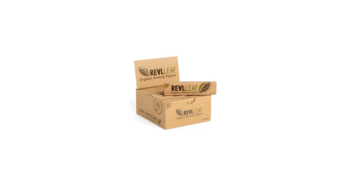 Real Leaf Organic King Size Papers + Tips (22 pcs)