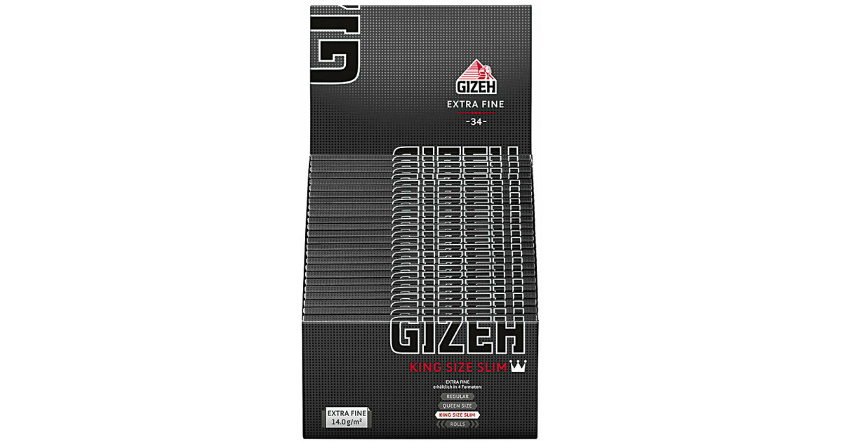 Gizeh Black King Size Slim Papers (50 Stk)