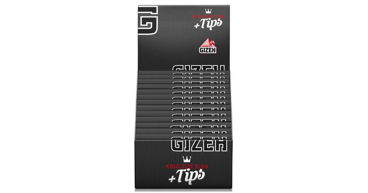 Gizeh Black King Size Slim Papers + Tips (26 Stk)