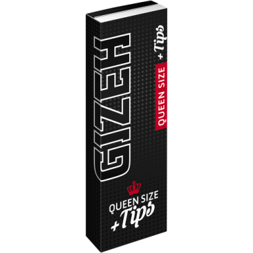 GIZEH Black Queen Size Papers + Tips (26 pcs)