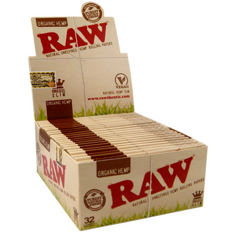 RAW Papiers organiques Kingsize Slim (50 pcs) 