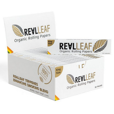 Real Leaf Papiers organiques King Size (50 pcs) 