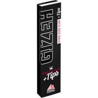 GIZEH Black King Size Slim Papers + Tips (1 pc)