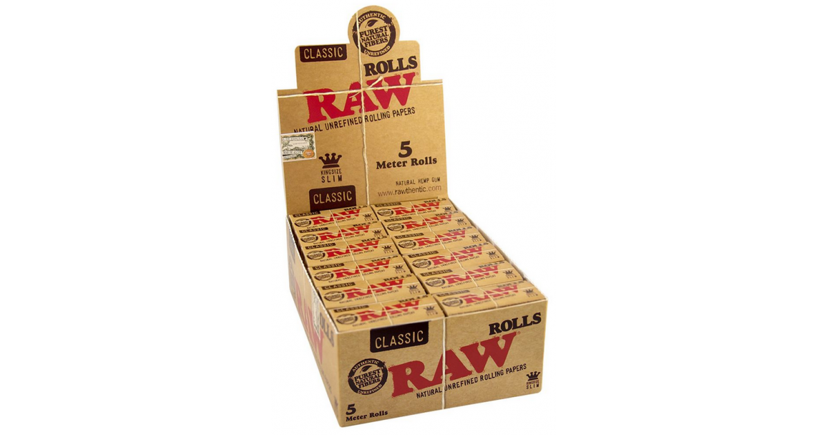 RAW Classic Kingsize Slim Rolls (24 pezzi)