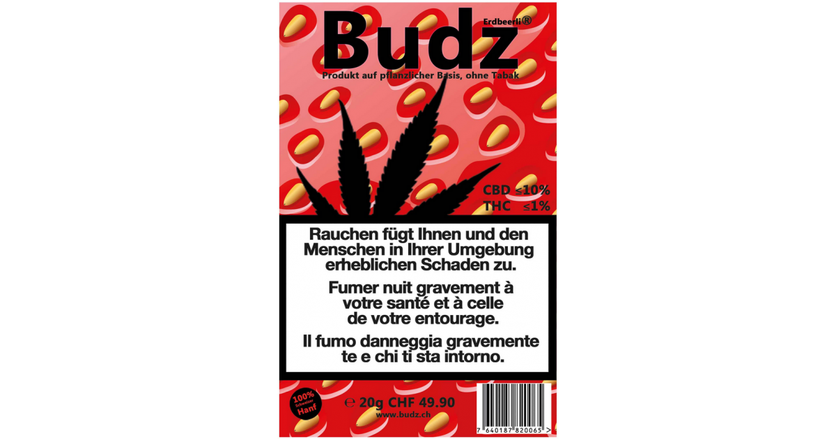 Budz Fleurs CBD fraise (20g) 