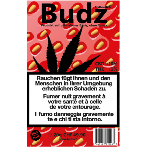Budz Fleurs CBD fraise (20g) 