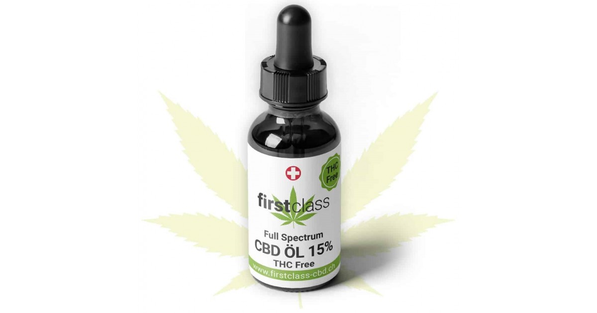 firstclass CBD Öl 15% ohne THC (10ml)