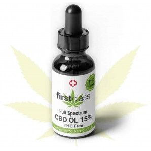 Firstclass Huile de CBD 15% sans THC (10ml) 