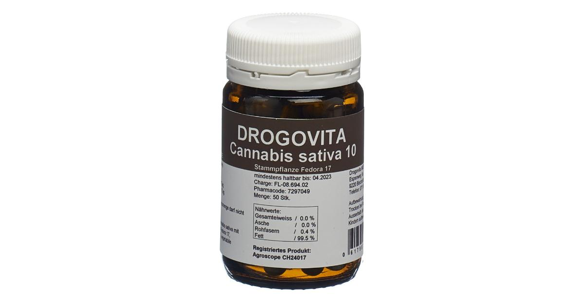 DrogoVita Capsules de CBD 10mg (50 pcs) 