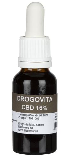 Image of Drogovita CBD Öl Tropfen 16% (20ml)