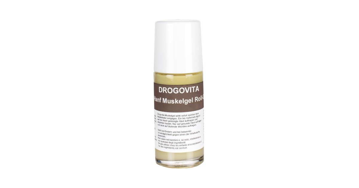 DrogoVita Gel muscolare alla canapa roll on (50 ml)