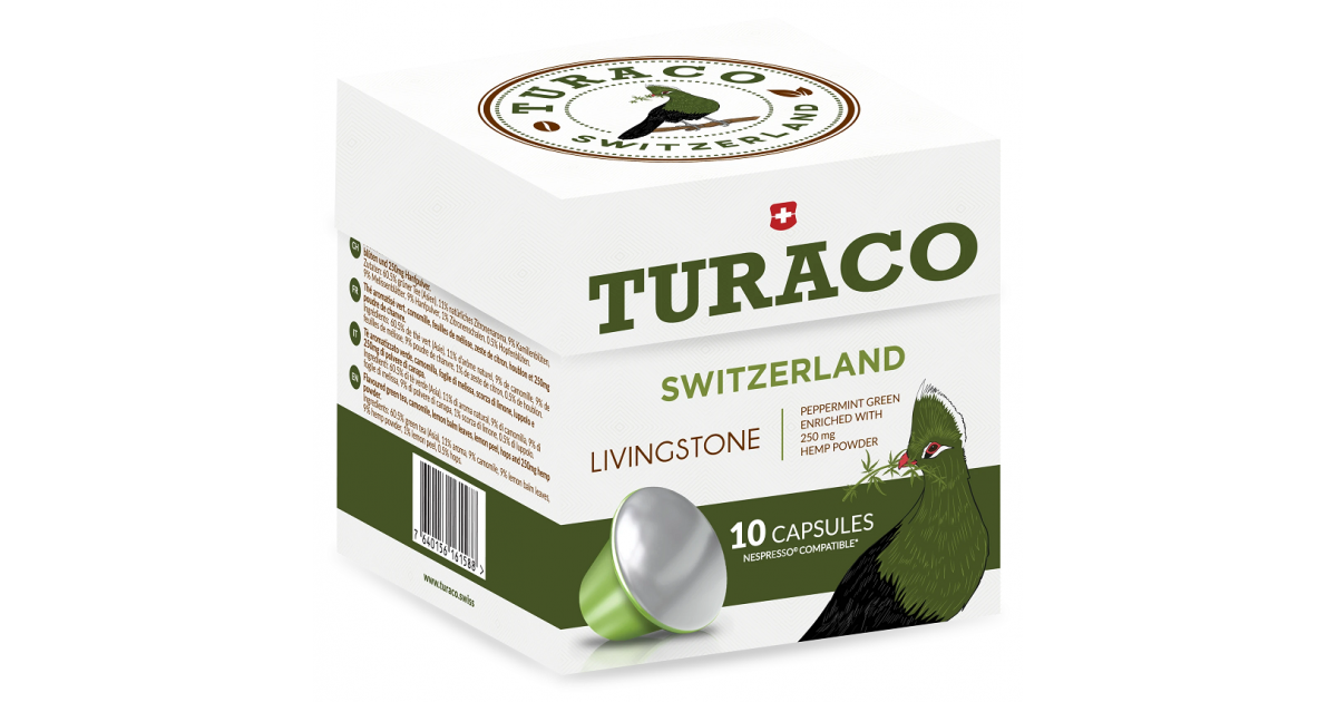 Turaco Livingstone Hemp Tea (10 capsule)
