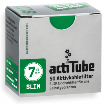 actiTube Aktivkohlefilter Slim (50 Stk)