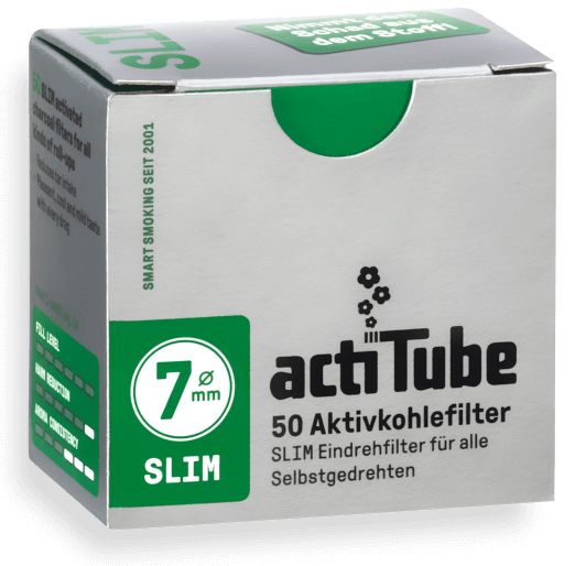 Image of actiTube Aktivkohlefilter Slim (50 Stk) bei CBD-Balance.ch