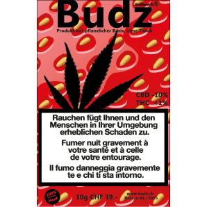 Budz Fleurs CBD fraise (10g) 