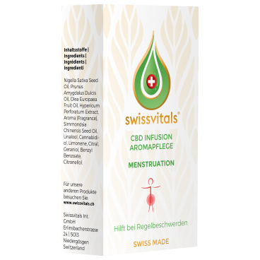 Swissvitals Aroma oil with CBD for menstruation (10x 1ml)