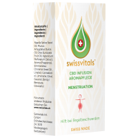 Swissvitals Aromapflegeöl mit CBD für die Menstruation (10x 1ml)