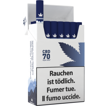Mountain Smokes Cigarettes au CBD 70mg (10 Pcs) 