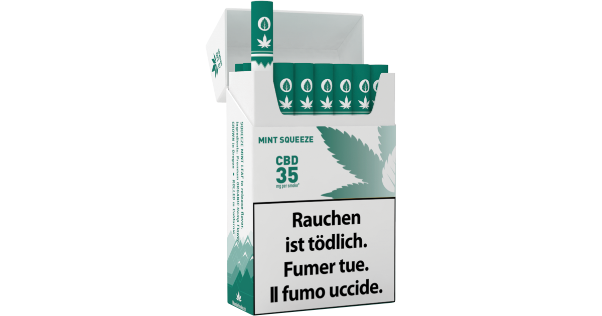 Mountain Smokes Sigarette CBD Mint Squeeze 35mg (1 pz)