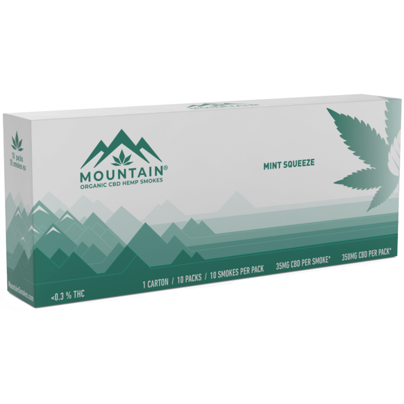 Mountain Smokes CBD Zigaretten Mint Squeeze 35mg (10 Stk)