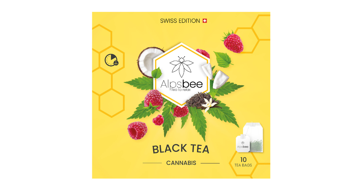 Alpsbee Black Tea mit CBD (10 Beutel)