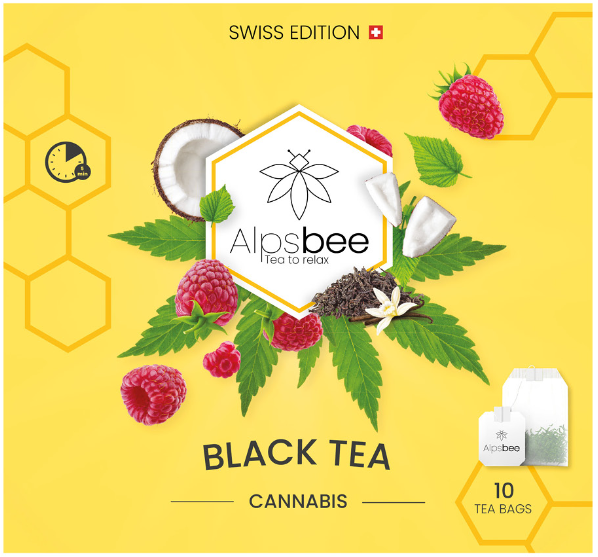Image of Alpsbee Black Tea mit CBD (10 Beutel) bei CBD-Balance.ch