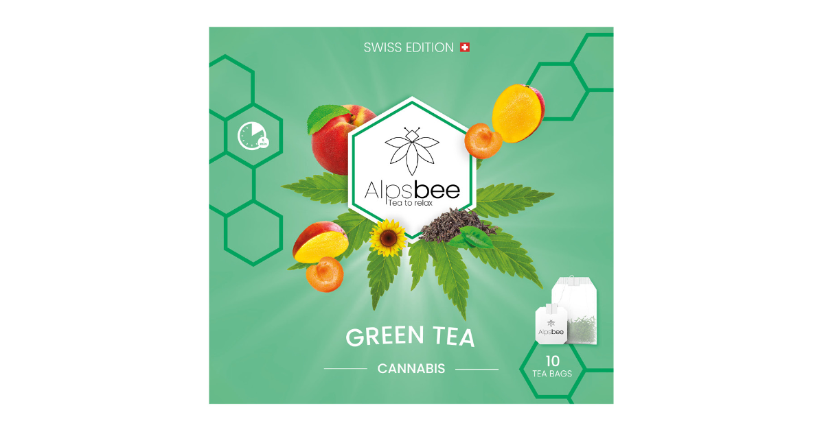 Alpsbee Green Tea mit CBD (10 Beutel)