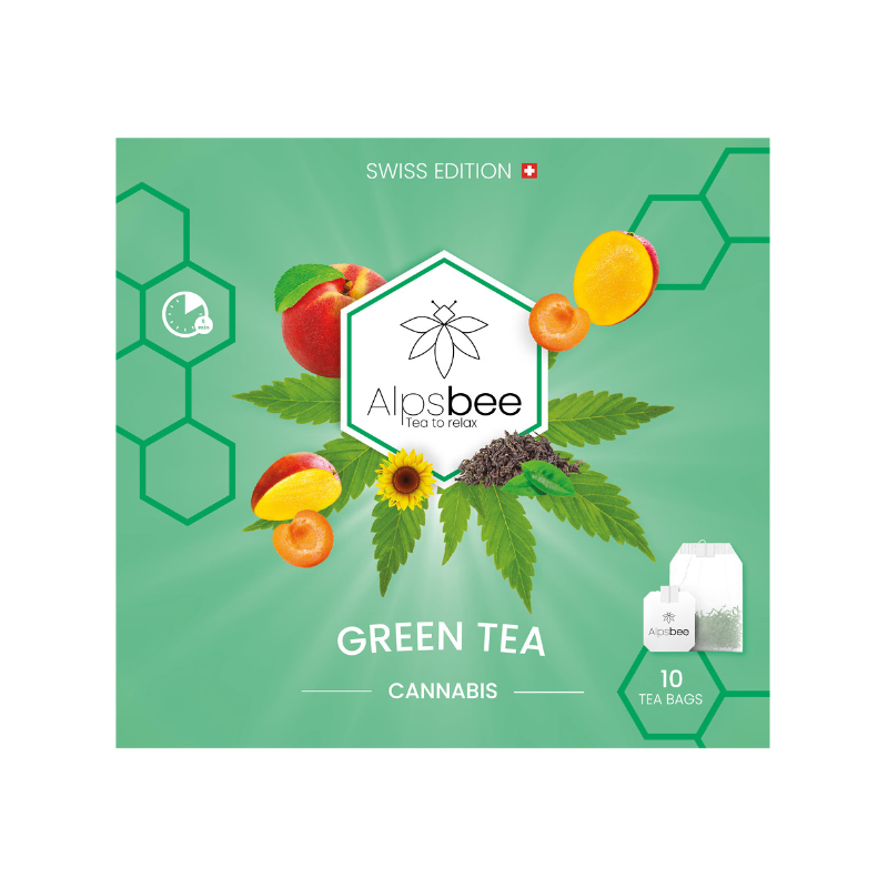 Alpsbee Green Tea with CBD (10 bags)